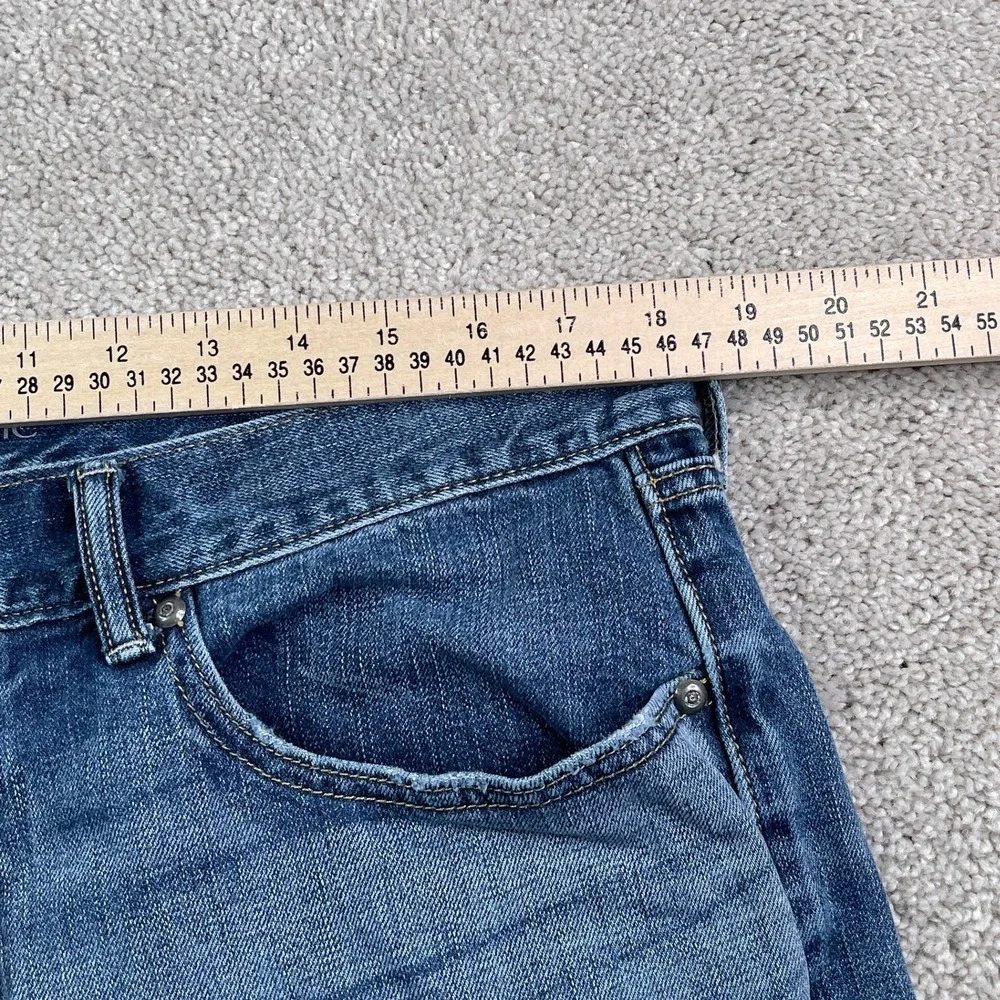 Banana Republic Jeans Mens 36x34 Blue Straight Leg Cotton Denim Casual Pants